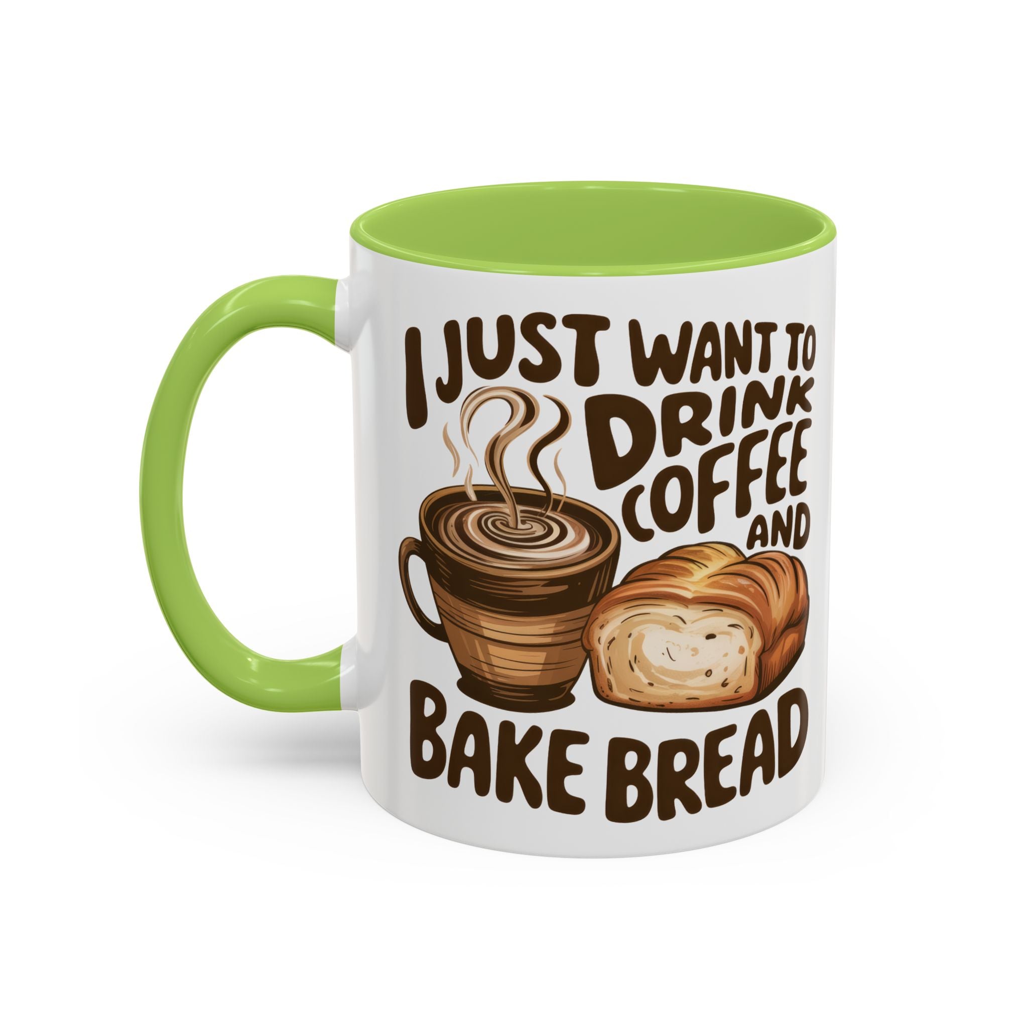 Cute Coffee & Bread Mug - Ideal for Baking Enthusiasts kitchen fun cozy