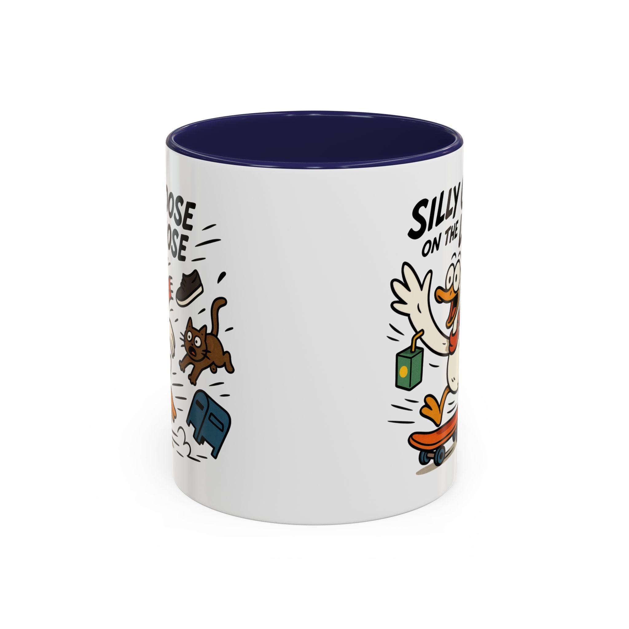 Silly Goose Coffee Mug - Fun Gift for Animal Lovers, Quirky Desk Decor, Inspirational Drinkware, Home & Office Tea Cups