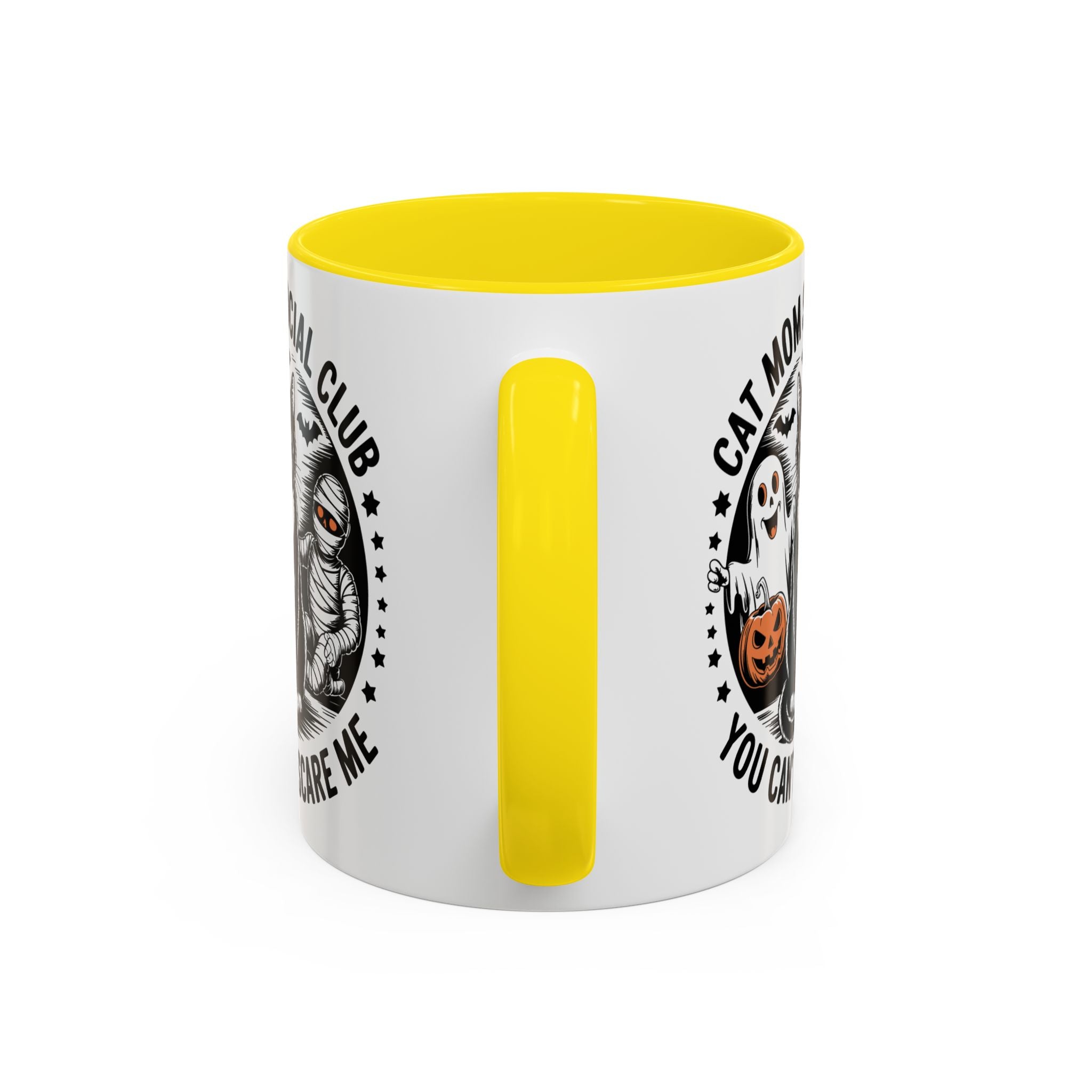 Halloween Cat Mom Coffee Mug - Spooky Social Club Design