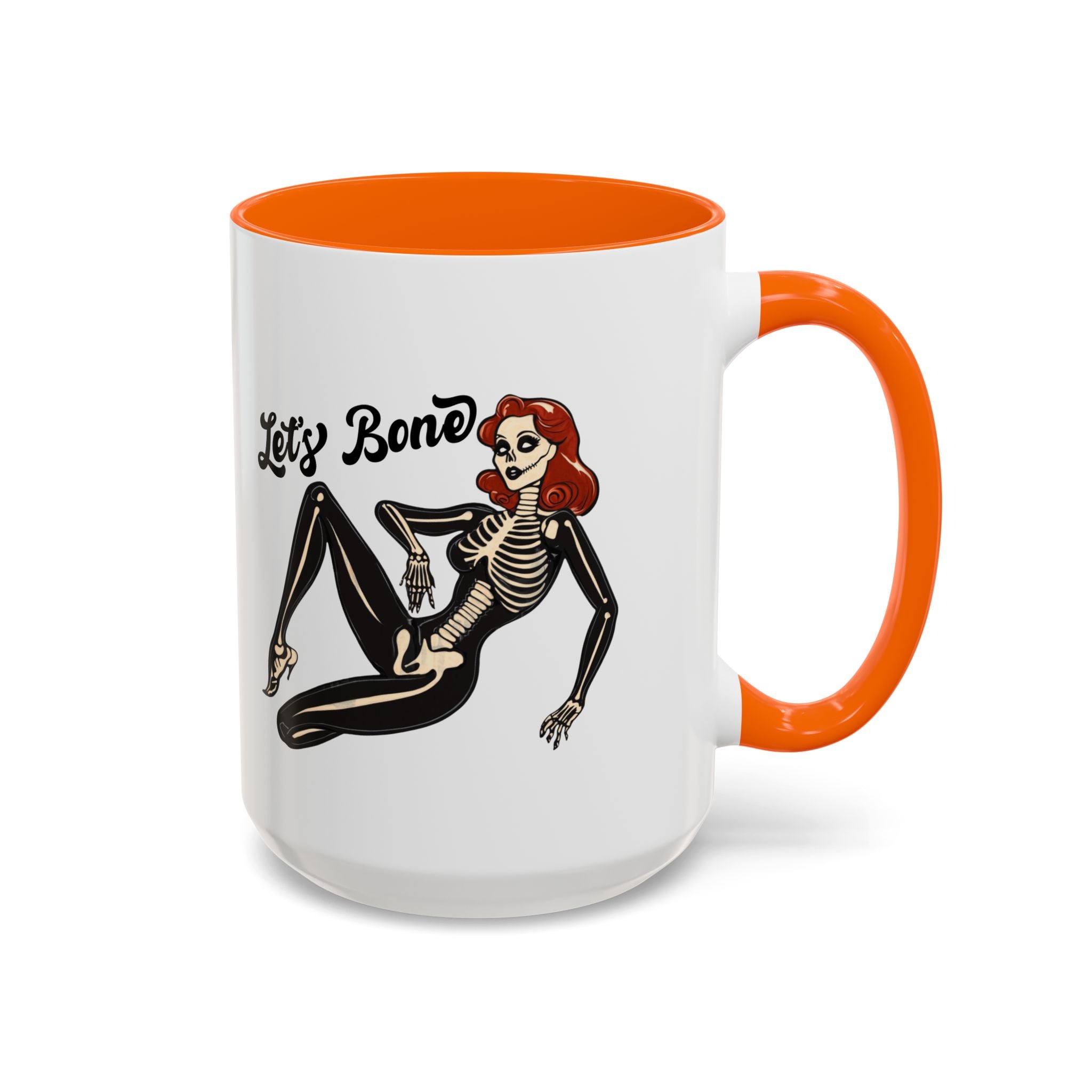 Spooky Skeleton Mug - Let's Bone, Halloween Gift, Gothic Coffee Cup, Unique Home Decor, Fun Drinkware