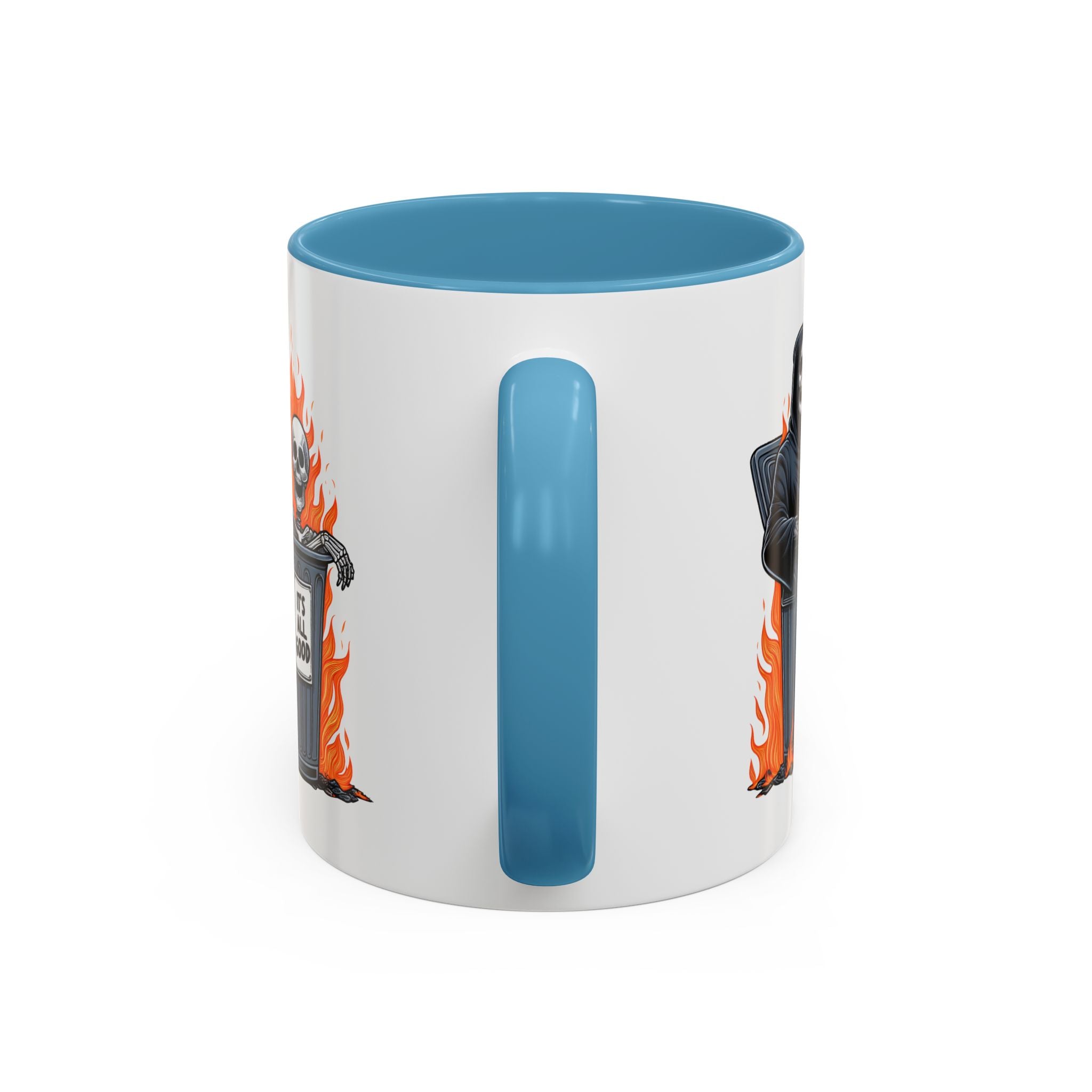 Funny Grim Reaper Coffee Mug - Perfect for Halloween, Gift for Friends, Quirky Kitchen Decor, Novelty Drinkware