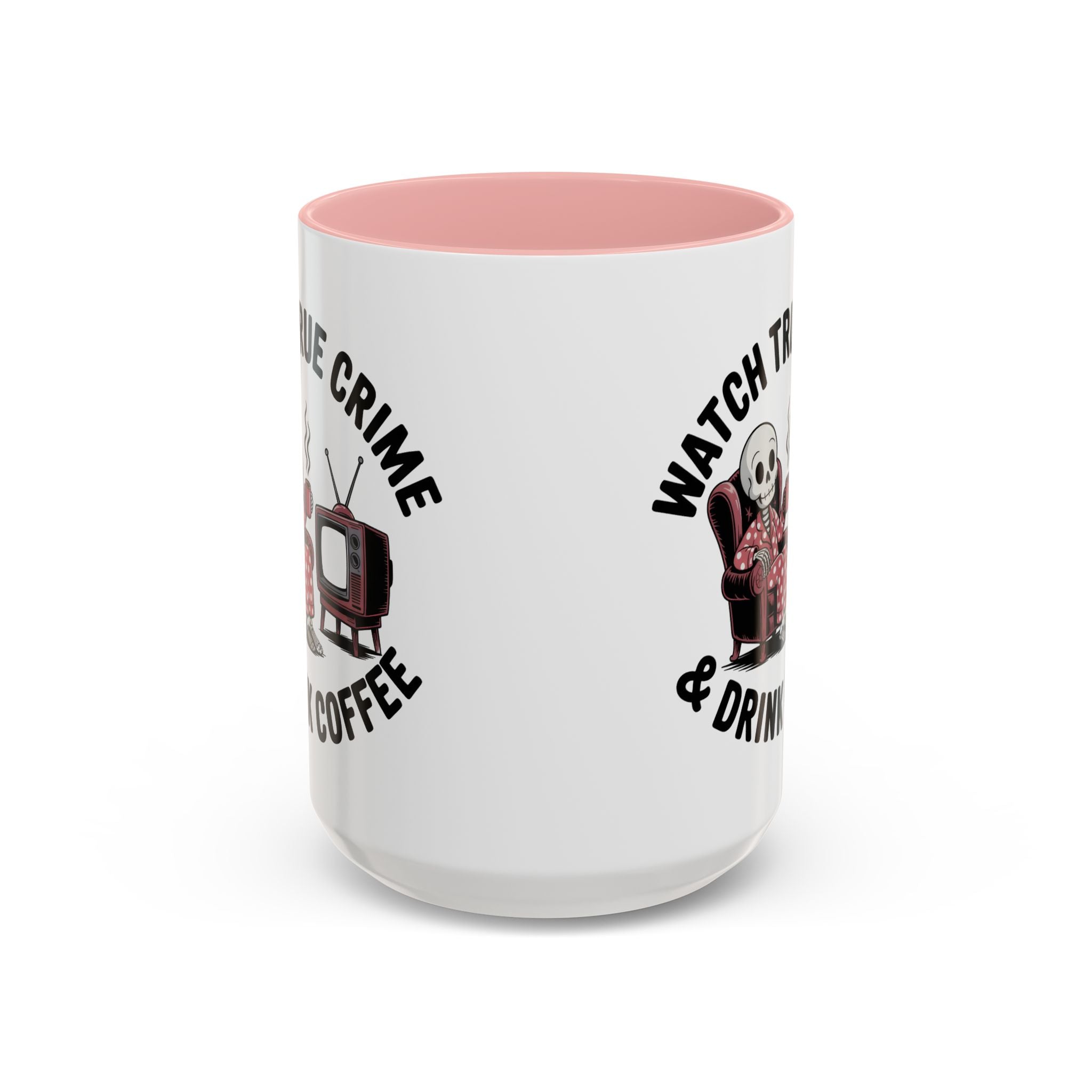 watch True Crime drink coffee  Coffee Mug hobby fun
