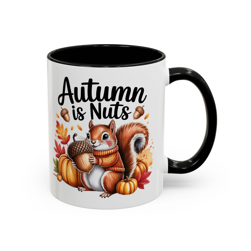 Autumn is nuts  Accent Coffee Mug - Perfect for Fall Celebrations nature and animal lovers