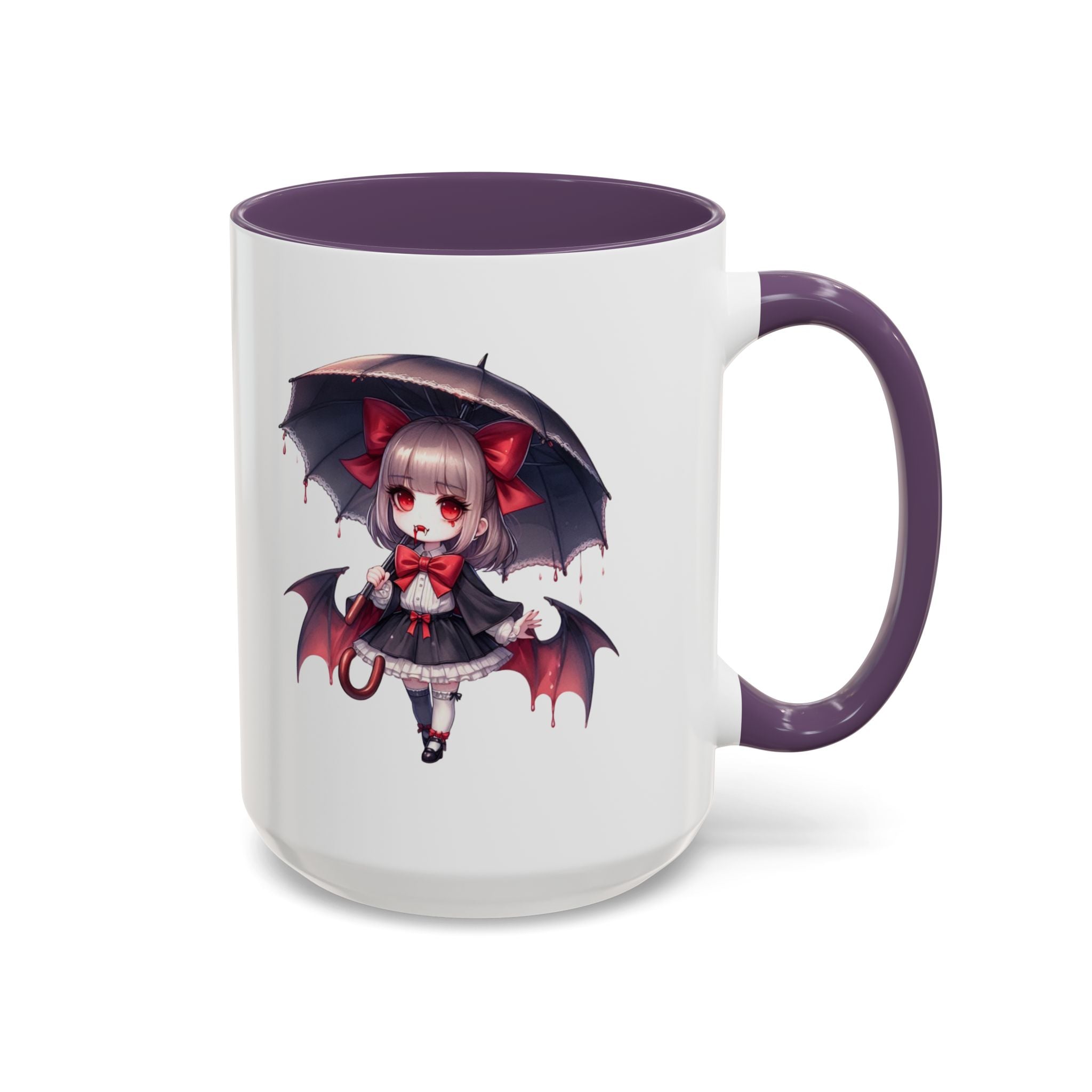 Gothic vampire girl  horror art Accent Coffee Mug (11, 15oz)