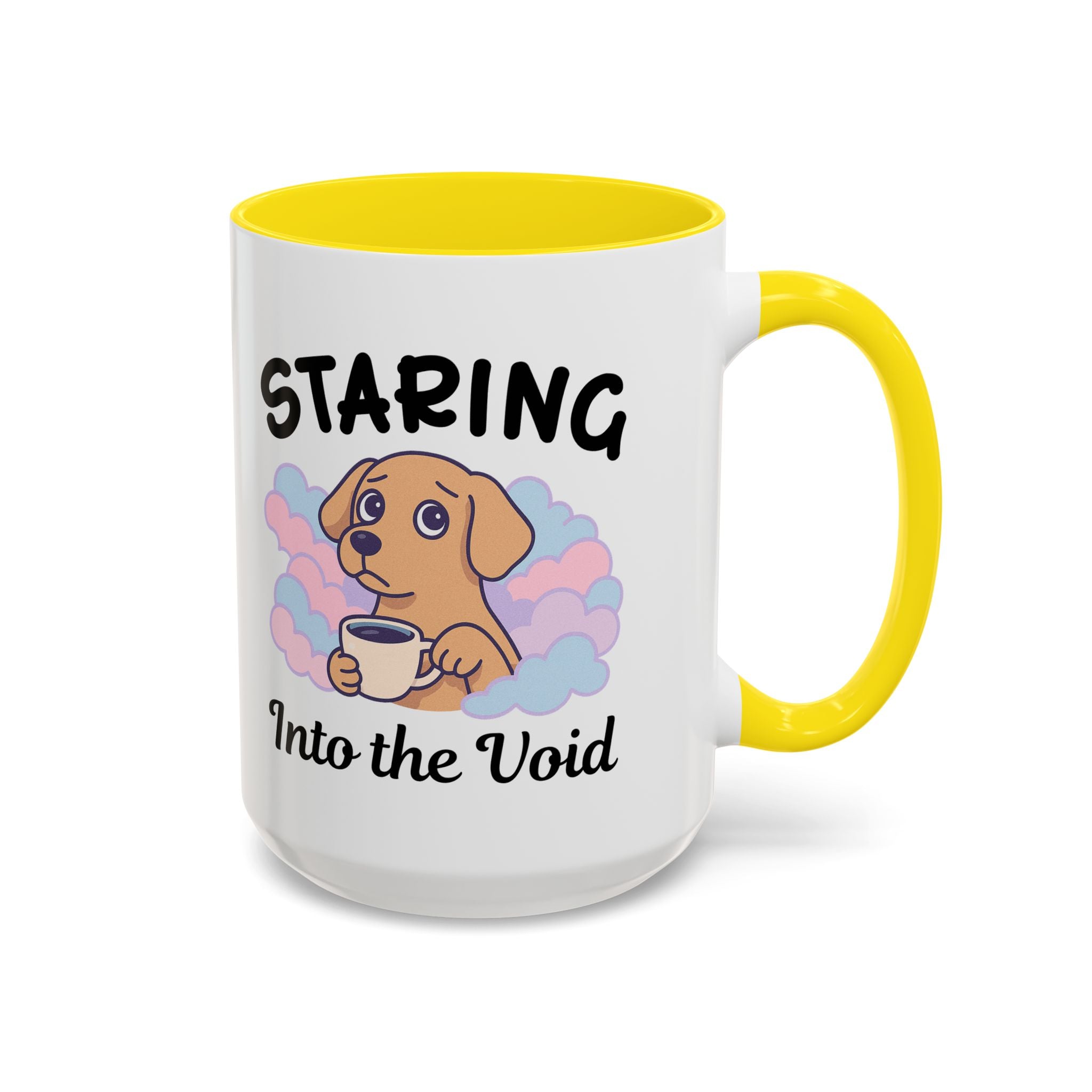 Cute Dog Coffee Mug for Animal Lovers, Staring Into the Void, Fun Gift for Pet Owners, Coffee Lovers, Cute Kitchen Decor