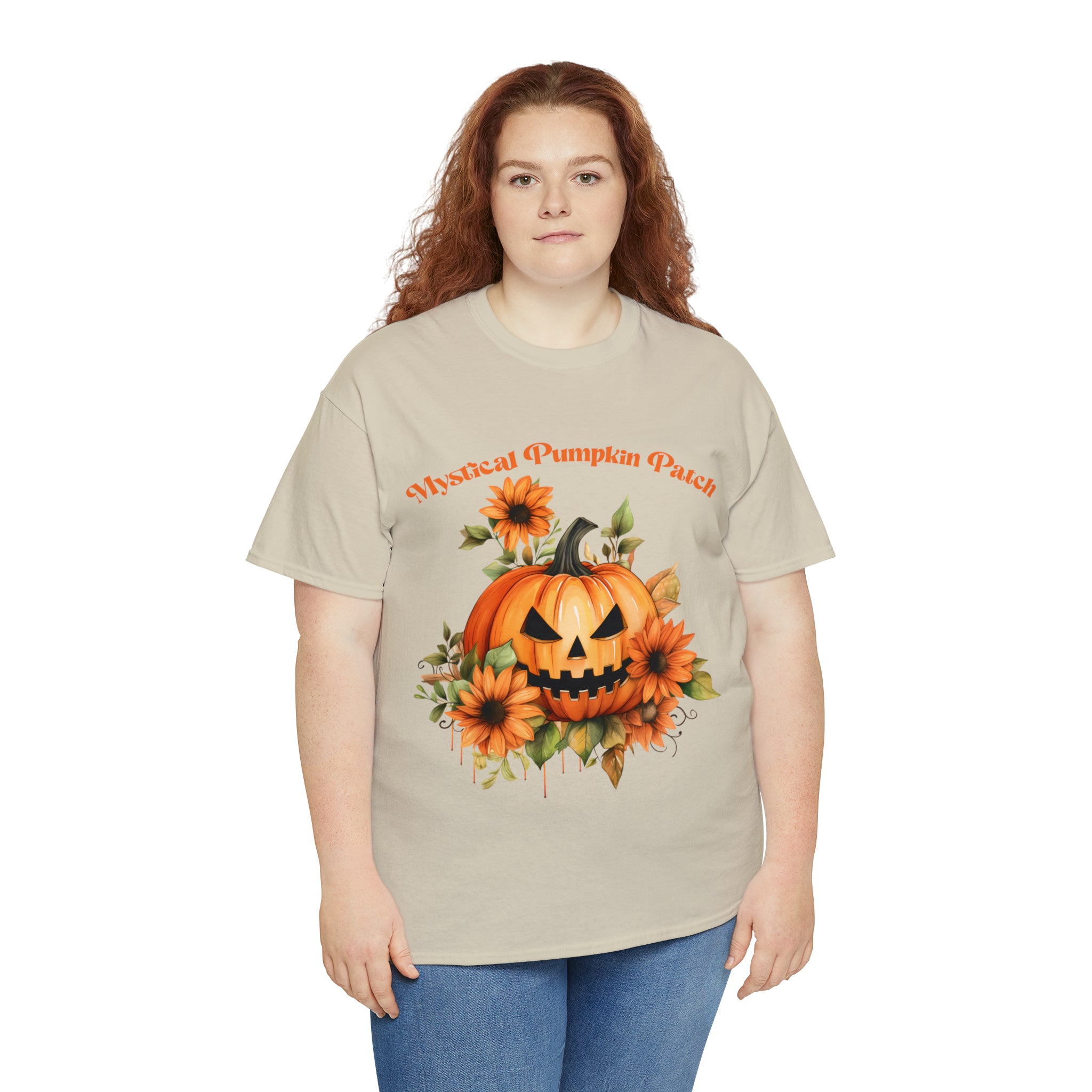 Halloween unisex t shirt mystical pumkin patch fall fun stocking stuffer Unisex Heavy Cotton Tee