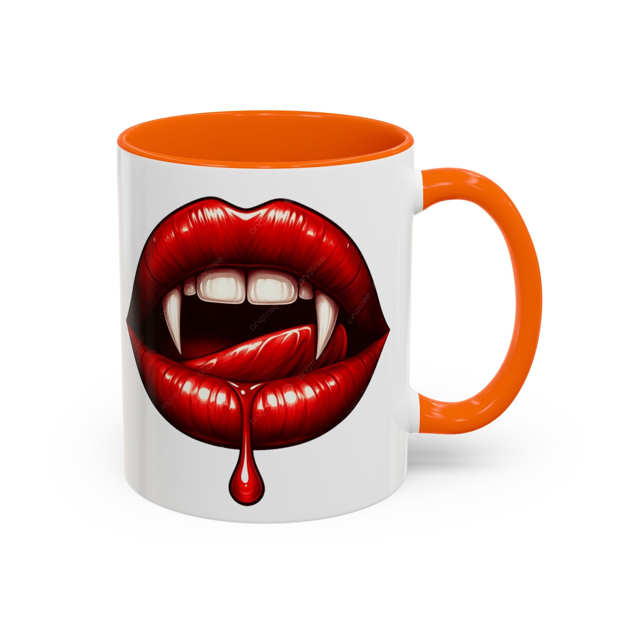 Vampire Kiss Coffee Mug - 11oz & 15oz gothic dripping blood horror art