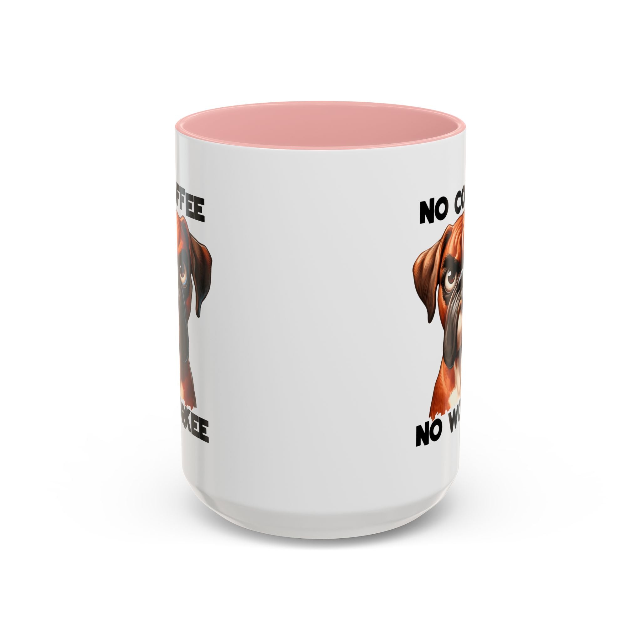 Boxer Dog Coffee Mug - No Coffee No Workee, Funny Dog Lover Gift, Pet Owner Tea Cup, Animal Lover Kitchen Decor, Boxer Mom Mug