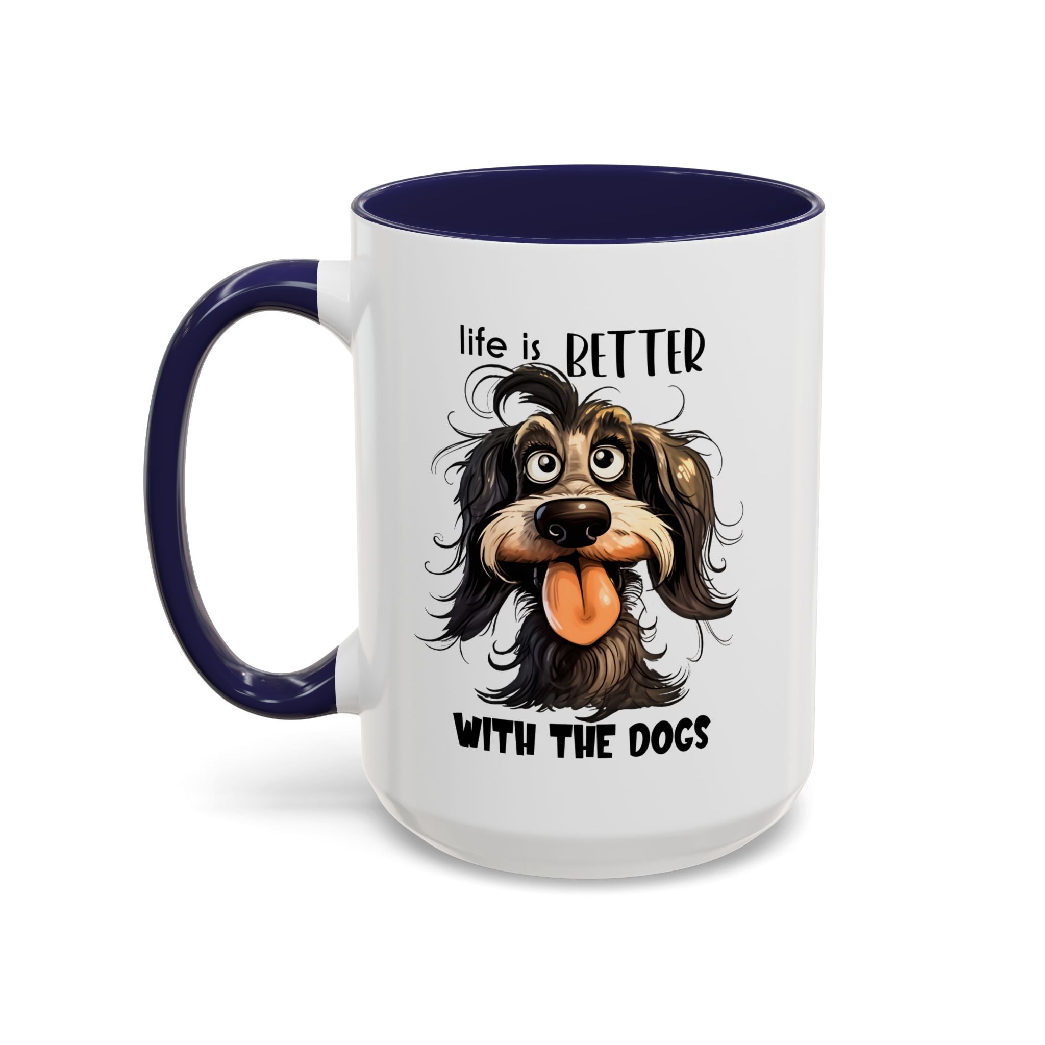 Life is Better with Dogs Coffee Mug - Cute Dog Lover Gift, Animal Themed Mug, Pet Owner Present, Fun Coffee Cup, Gift for Him/Her