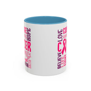 Inspirational Cancer Awareness Coffee Mug, Support Gift, Hope for Survivors, Breast Cancer Month, Motivational Mug, Encouragement Mug