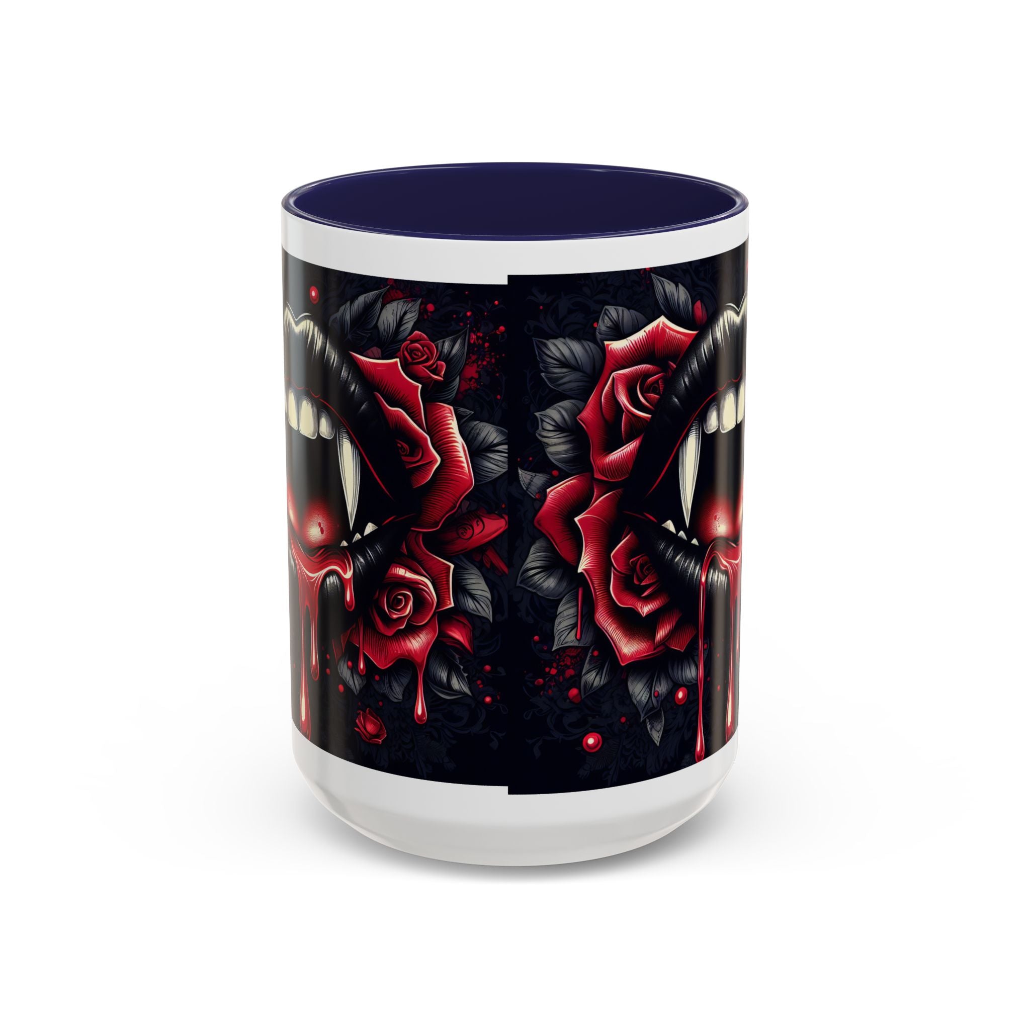 Gothic Vampire Rose Coffee Mug | Perfect for Halloween, Unique Gift, Dark Aesthetic, Gothic Decor, Horror Collectible