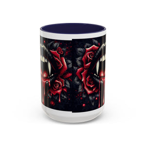Gothic Vampire Rose Coffee Mug | Perfect for Halloween, Unique Gift, Dark Aesthetic, Gothic Decor, Horror Collectible