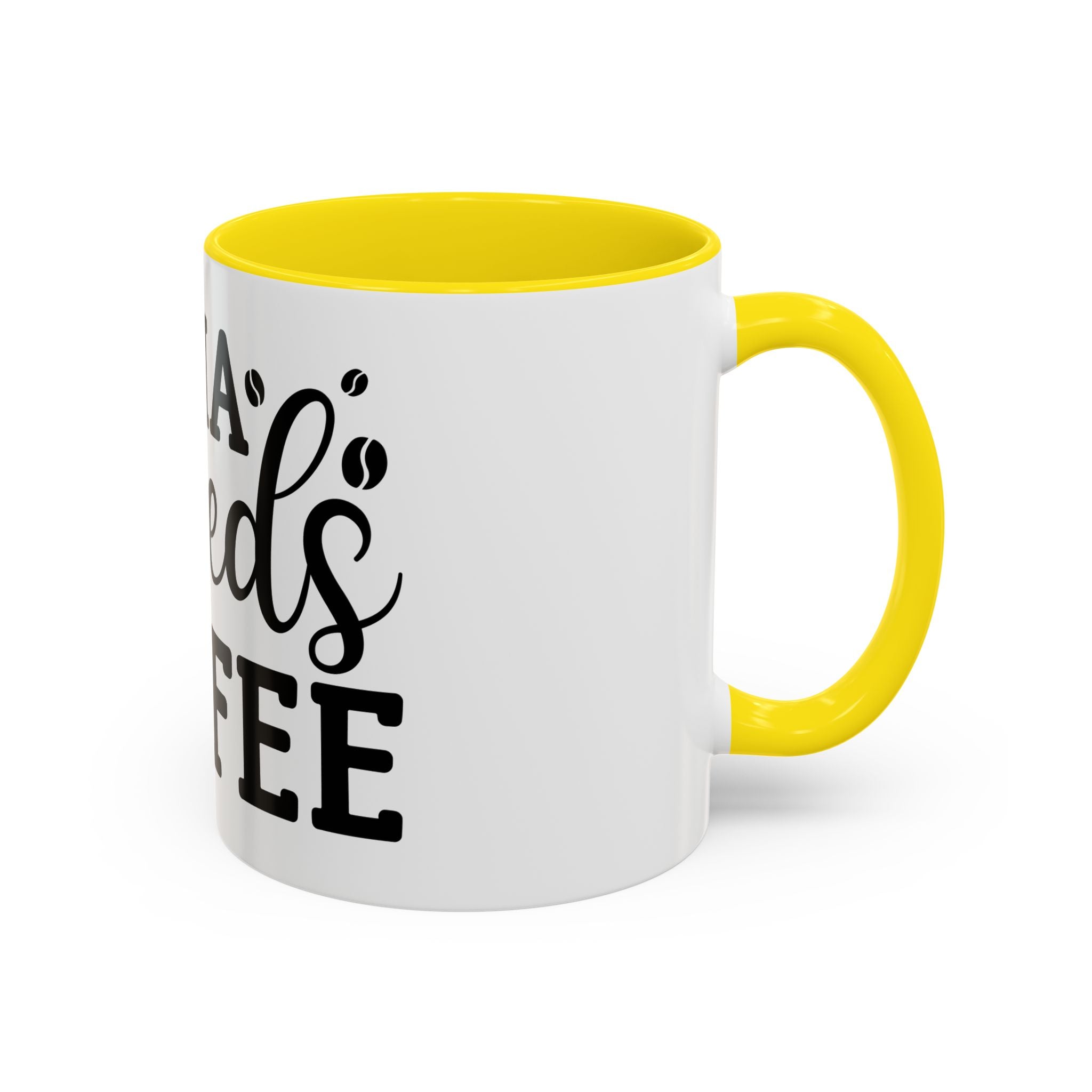 mama needs coffee funny humor Accent Coffee Mug (11, 15oz) mother gift