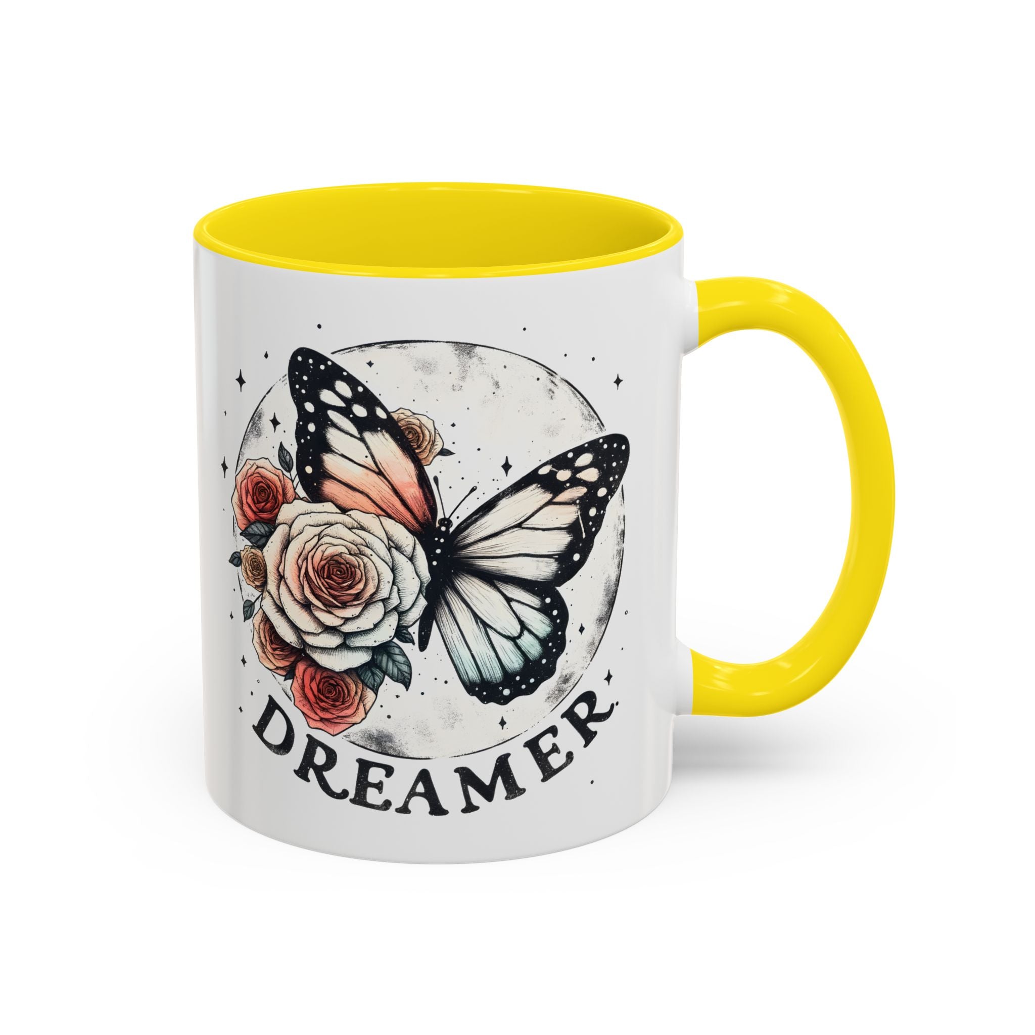 Dreamer Butterfly Coffee Mug - Stylish Accent for Creatives positive vibe freedom nature lover