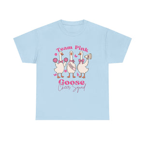 cancer awareness Cheer Squad Goose Tee - Perfect for Cheerleaders, Team Spirit, Bird Lovers, Fun Gifts, Casual Wear