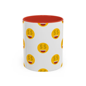 Smiles and dollars Accent Coffee Mug (11, 15oz)