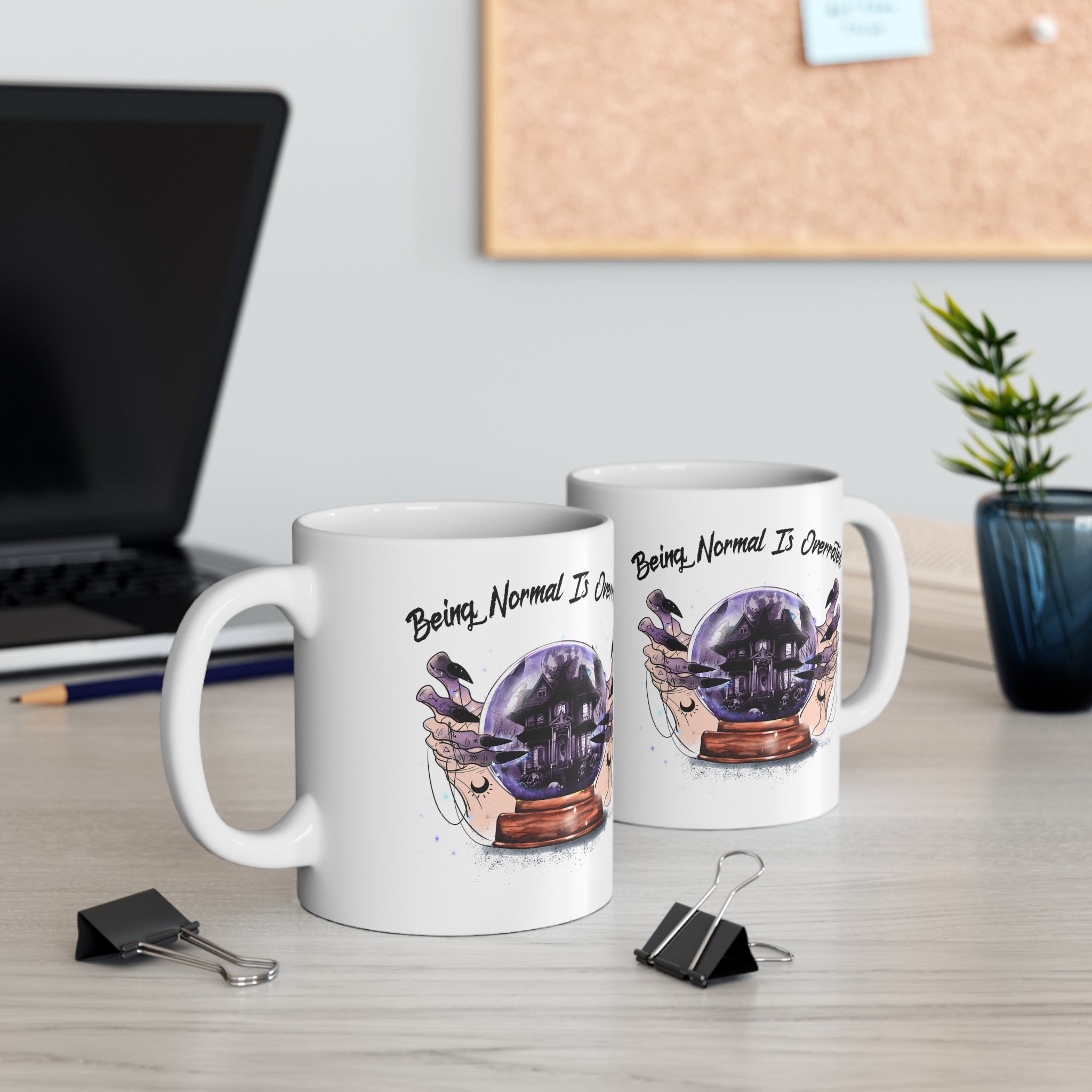 Halloween coffee mug normal is overrated Ceramic Mug 11oz gift for her mom grandma great stocking stuffer