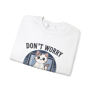 Tech Support Cat Crewneck Sweatshirt – Fun Gift for IT Lovers
