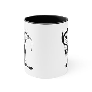 cartoon ink pen Accent Coffee Mug, 11oz