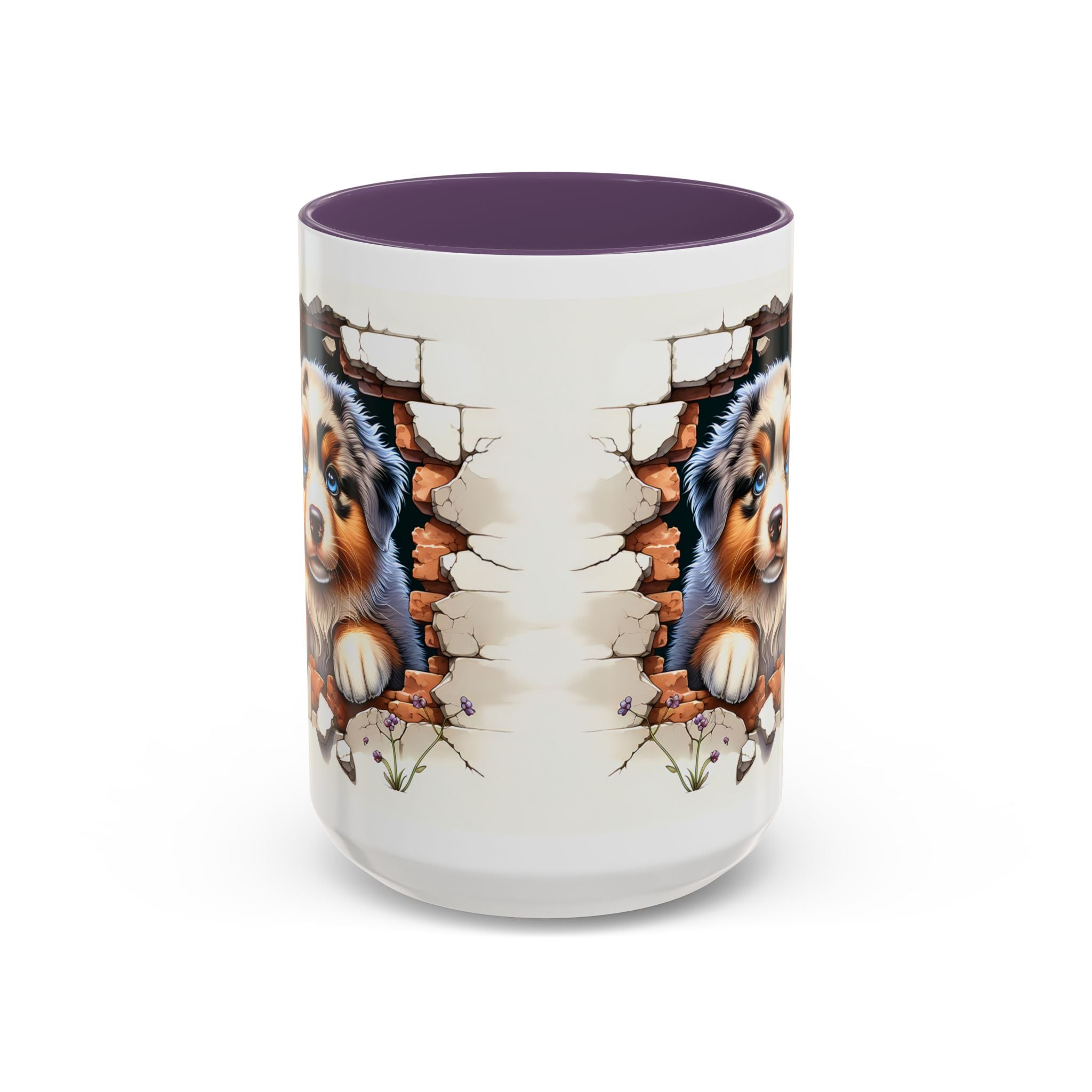 Cute Puppy Accent Coffee Mug - Perfect Gift for Dog Lovers, Unique Pet Lover Mug, Mother’s Day, Birthday, Home Decor