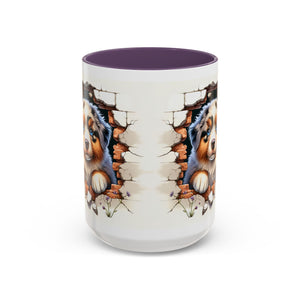 Cute Puppy Accent Coffee Mug - Perfect Gift for Dog Lovers, Unique Pet Lover Mug, Mother’s Day, Birthday, Home Decor