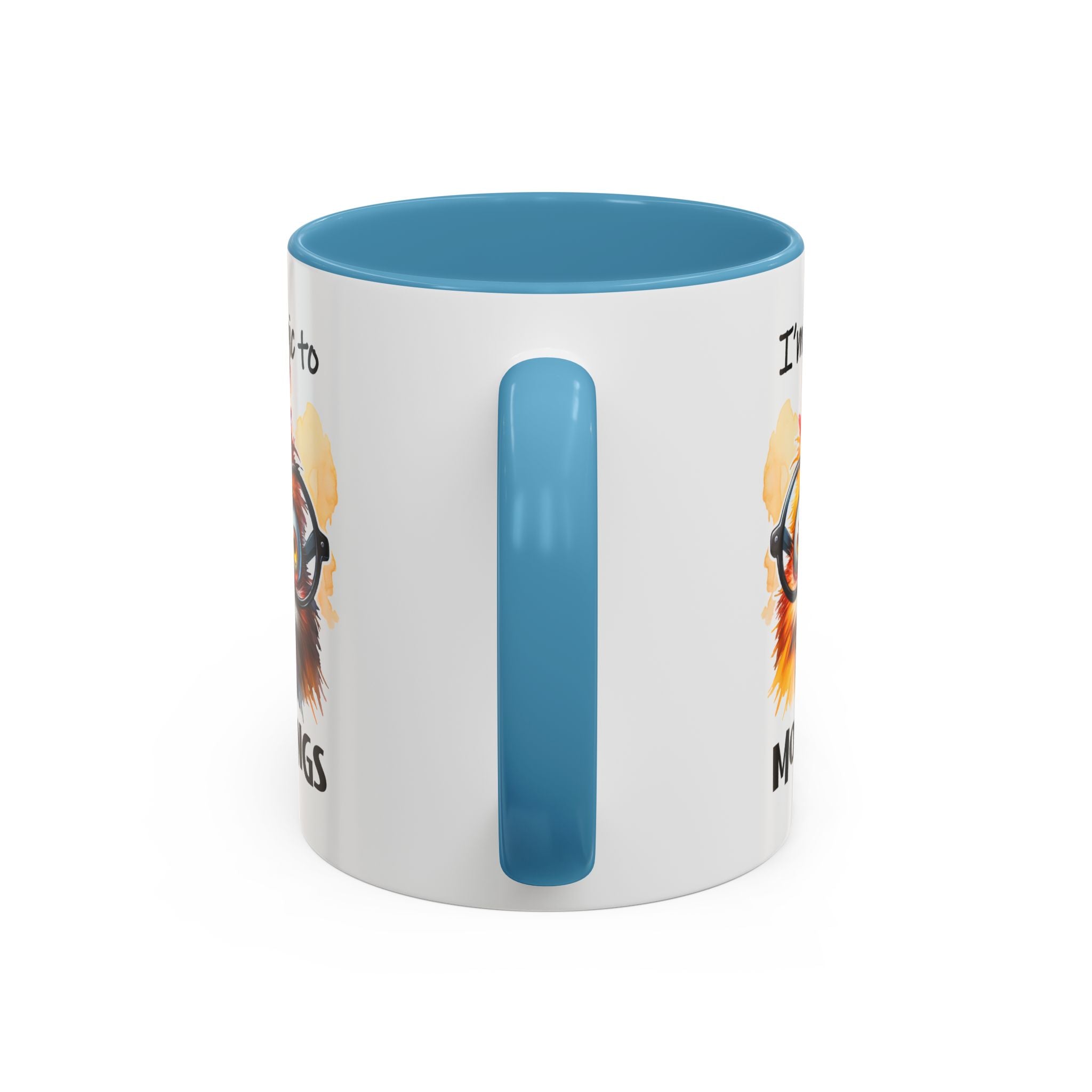 Funny Morning Coffee Mug, Gift for Coffee Lovers, Humorous Mug, Office Mug, Unique Cup for Mornings, Chicken Design