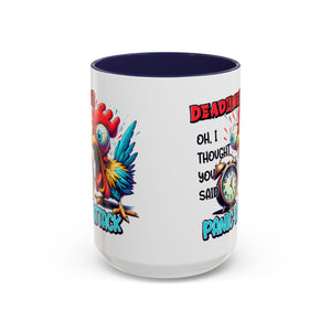 Funny Panic Attack Coffee Mug, Quirky Rooster Mug for Stress Relief, Gift for Teachers, Office Humor, Coworker Gift, Fun Coffee Cup