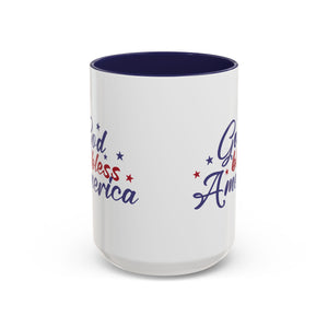 Patriotic Coffee Mug - God Bless America Design