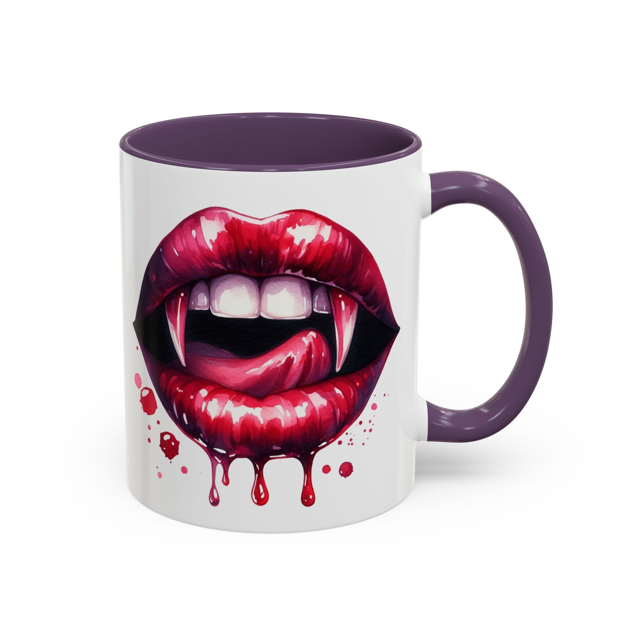 Gothic Vampire Teeth Coffee Mug – Perfect for Halloween, Spooky Occasions, Gift for Horror Lovers, Unique Accent Cup