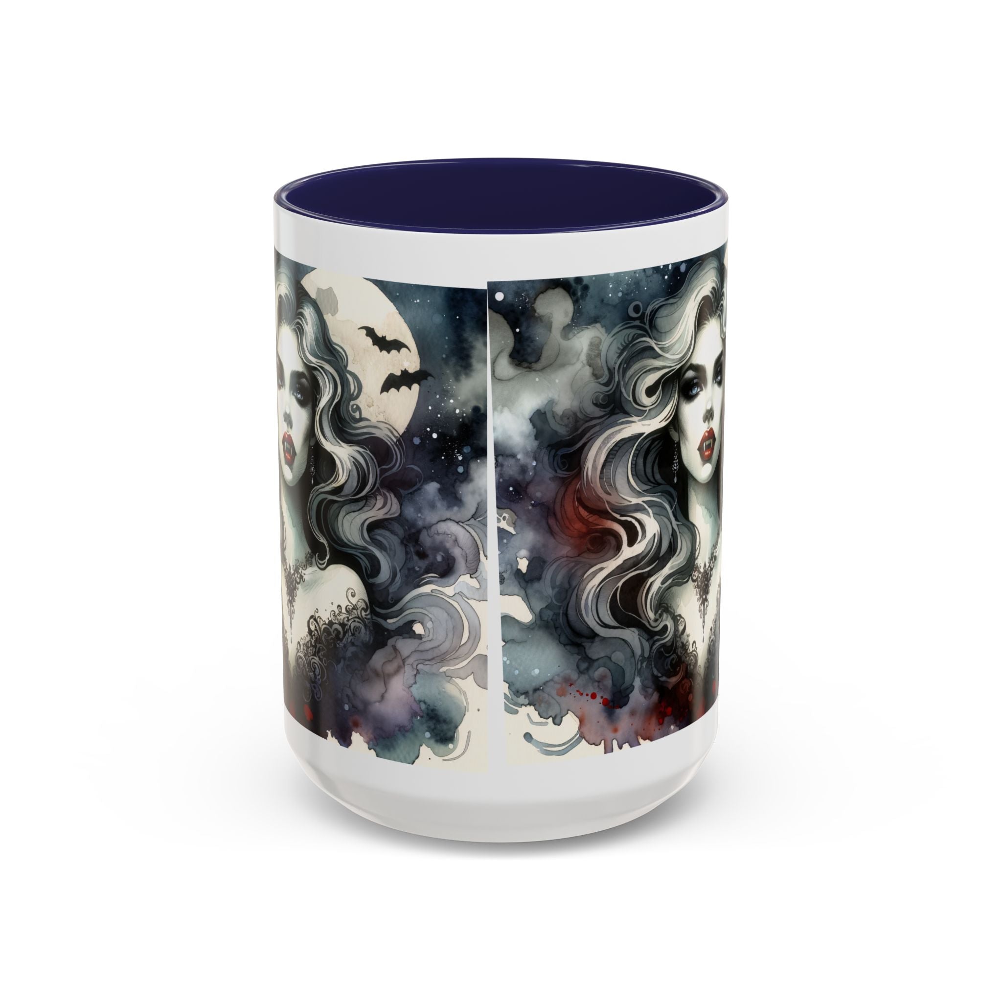 Gothic vampire Elegance Coffee Mug,  Halloween Decor, Dark Art Mug, Spooky Homeware