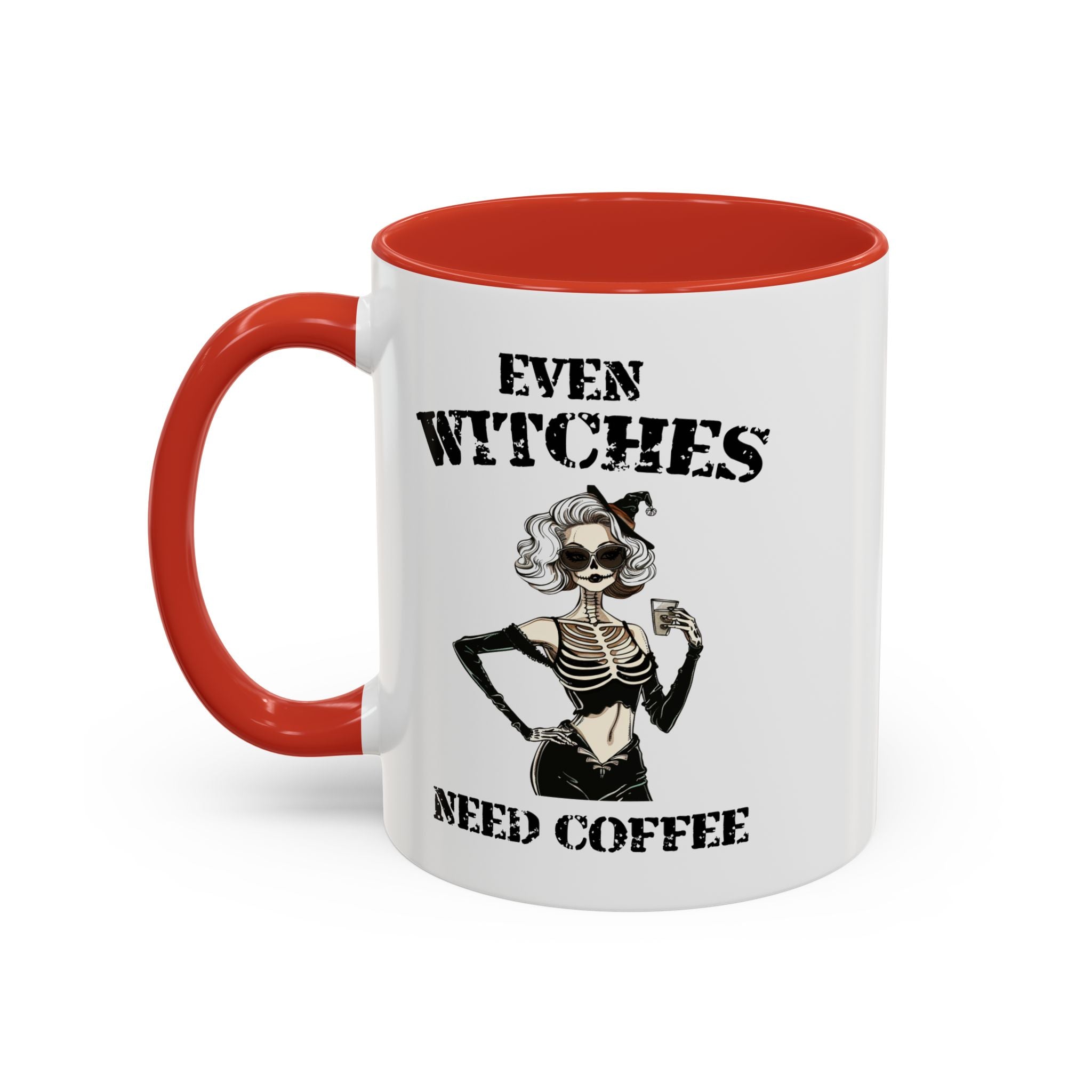 Witchy Coffee Mug - Even Witches Need Coffee, Spooky Gift, Halloween Decor, Witch Lover's Mug, Unique Coffee Cup