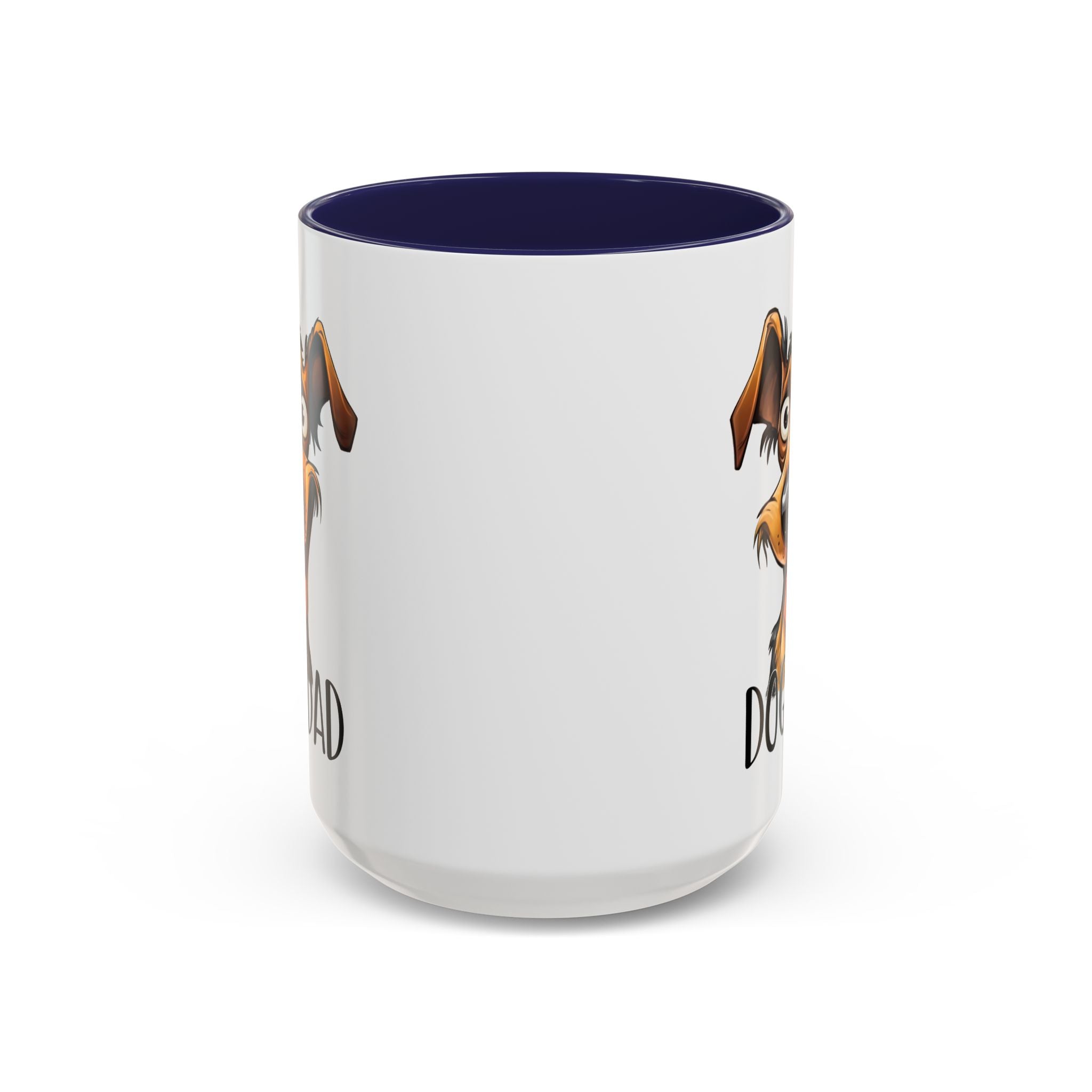 Dog Dad Accent Coffee Mug - Fun Gift for Dog Lovers, Pet Fathers, Father's Day, Birthday, Coffee Lovers