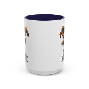 Dog Dad Accent Coffee Mug - Fun Gift for Dog Lovers, Pet Fathers, Father's Day, Birthday, Coffee Lovers