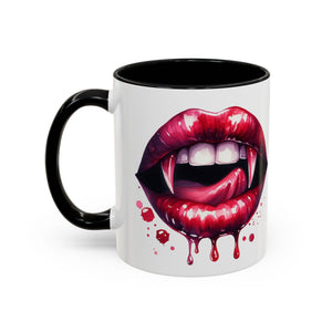 Gothic Vampire Teeth Coffee Mug – Perfect for Halloween, Spooky Occasions, Gift for Horror Lovers, Unique Accent Cup