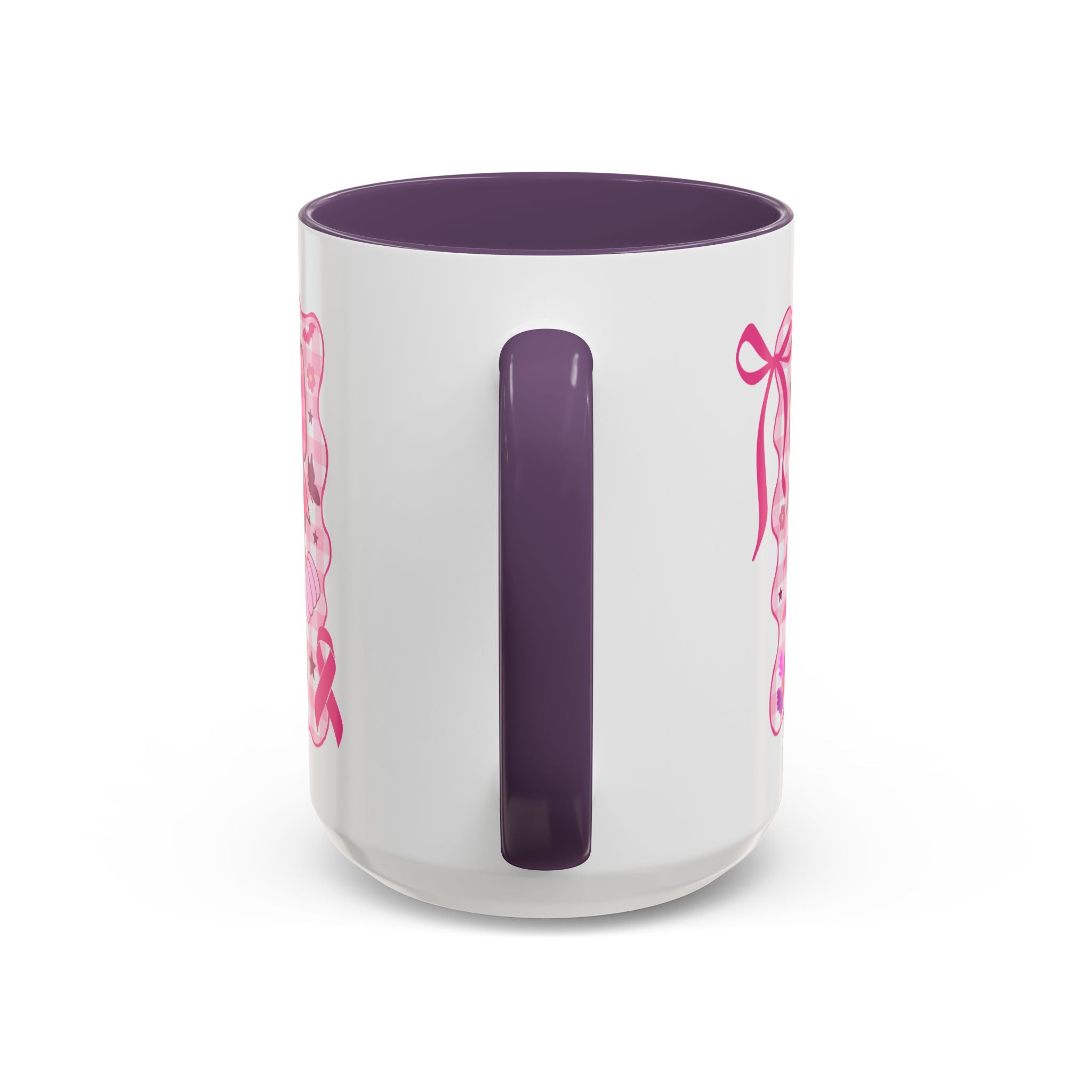 Pink Ribbon Duck Coffee Mug for Breast Cancer Awareness, Cute Gift for Her, Supportive Breast Cancer Mug, Unique Coffee Cup, Holiday Present