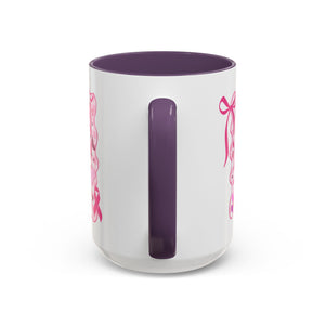 Pink Ribbon Duck Coffee Mug for Breast Cancer Awareness, Cute Gift for Her, Supportive Breast Cancer Mug, Unique Coffee Cup, Holiday Present