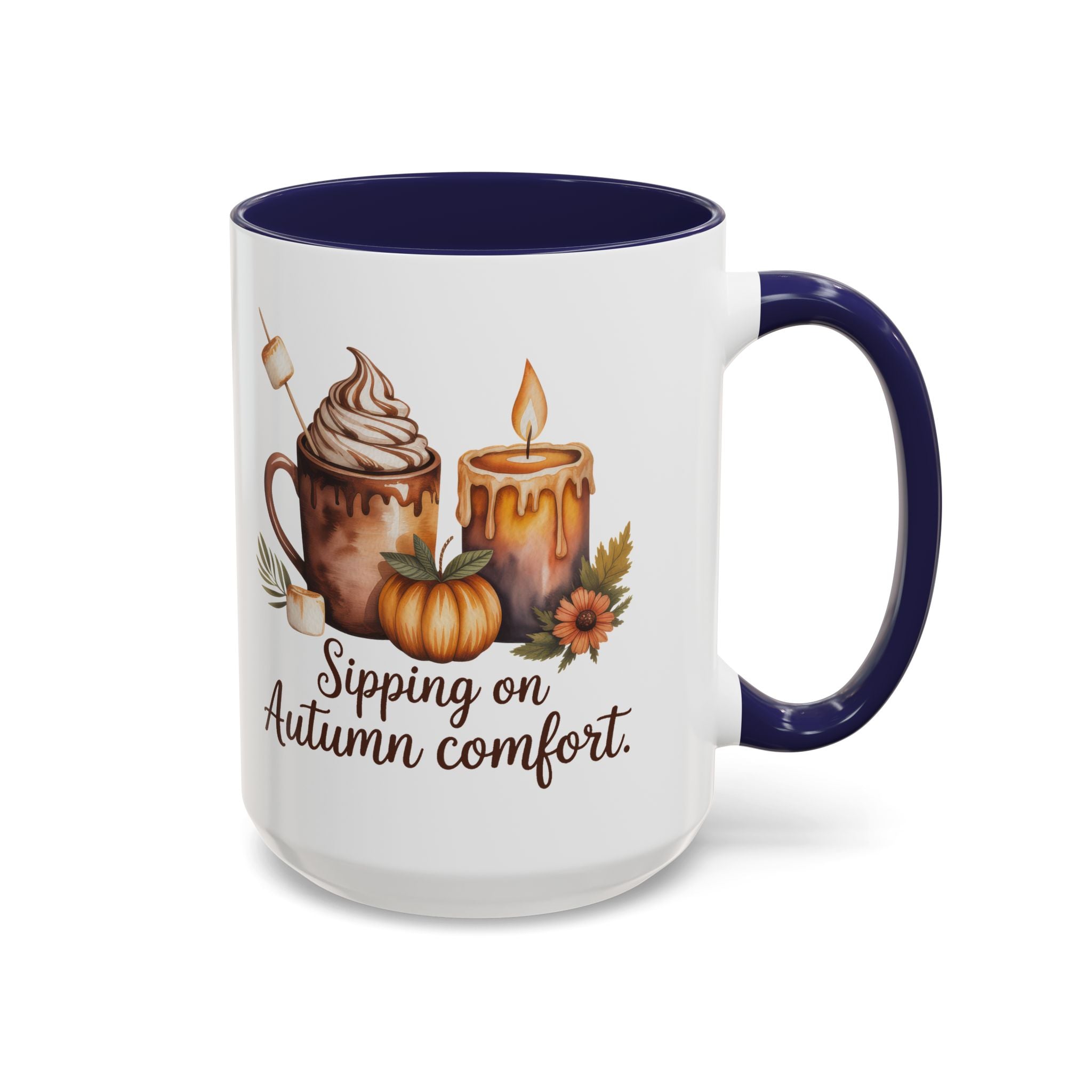 Autumn Comfort Coffee Mug - Sipping on Cozy Vibes nature lovers cup