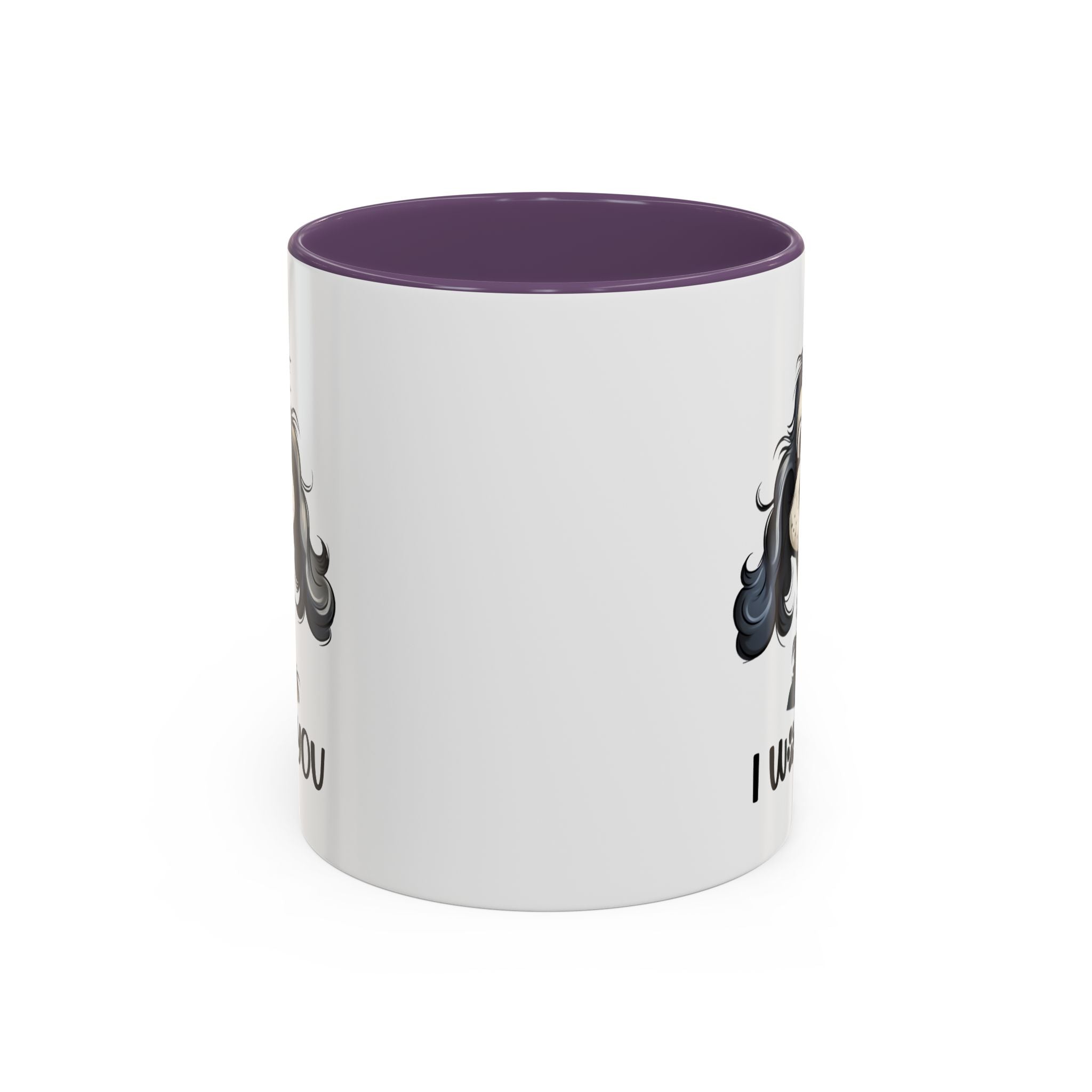 Dog Lover's Accent Coffee Mug - I Woof You, Pet Gift, Animal Lover Cup, Dog Mom Mug, Cute Dog Design, Fun Coffee Cup