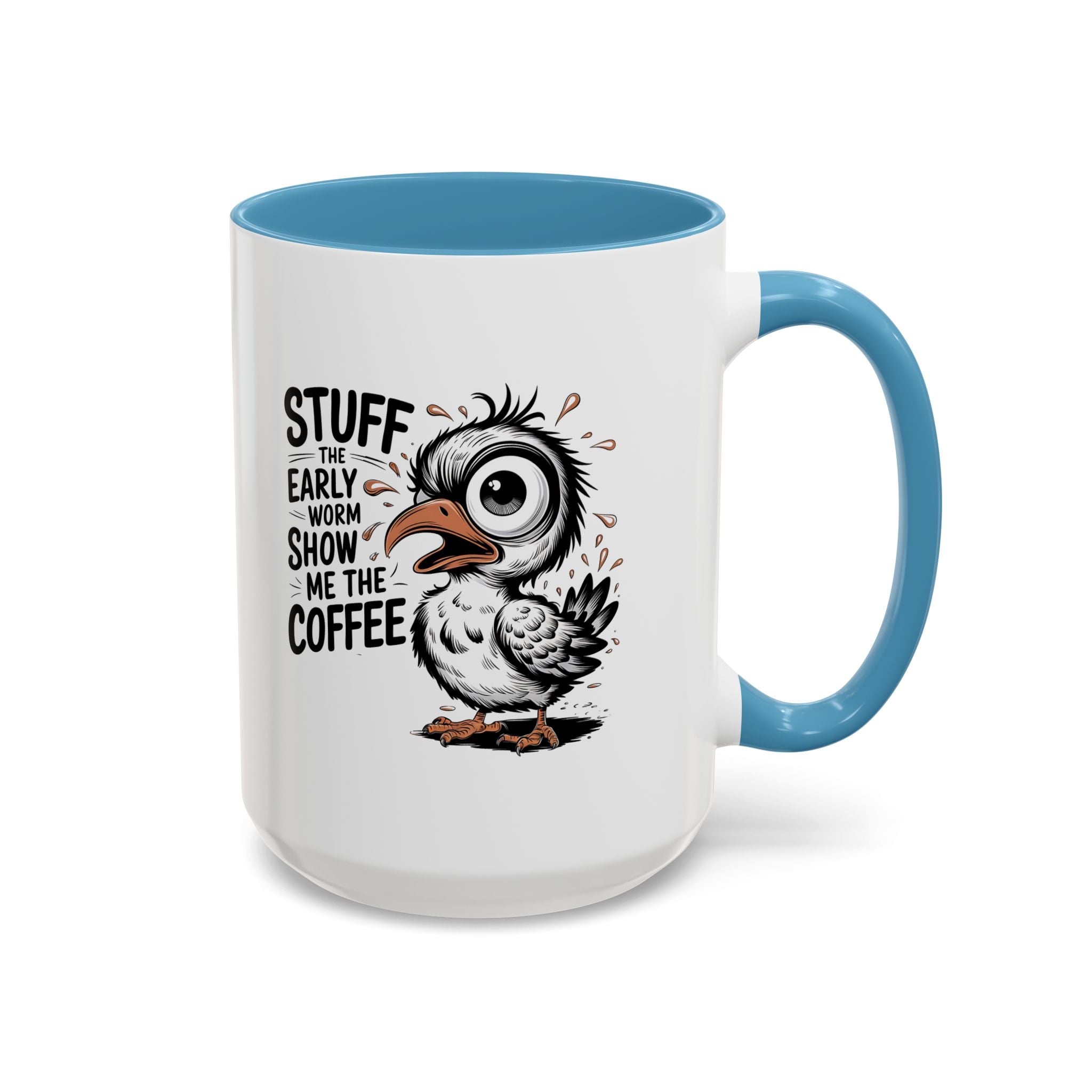 Quirky Coffee Mug with Owl Design | Gift for Coffee Lovers, Unique Office Mug, Fun Morning Coffee Cup, Bird-Themed Mug, Early Bird Gift