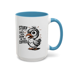Quirky Coffee Mug with Owl Design | Gift for Coffee Lovers, Unique Office Mug, Fun Morning Coffee Cup, Bird-Themed Mug, Early Bird Gift