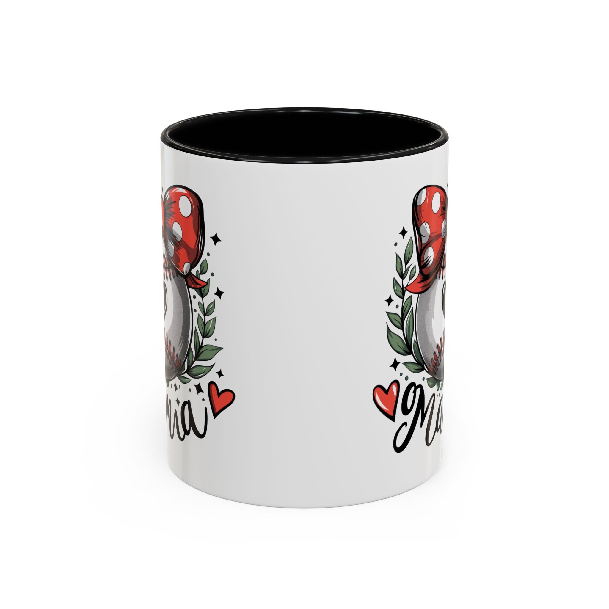 Mama's Accent Coffee Mug | Baseball & Heart Design | Gift for Mom, Mother's Day, Birthday, Coffee Lovers, Baseball Fans