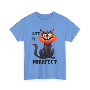 Purrfect Cat Tee, Cute Cat Lover Shirt, Fun Unisex Cotton Top, Gifts for Cat Owners, Funny Pet T-Shirt, Birthday Gift Idea