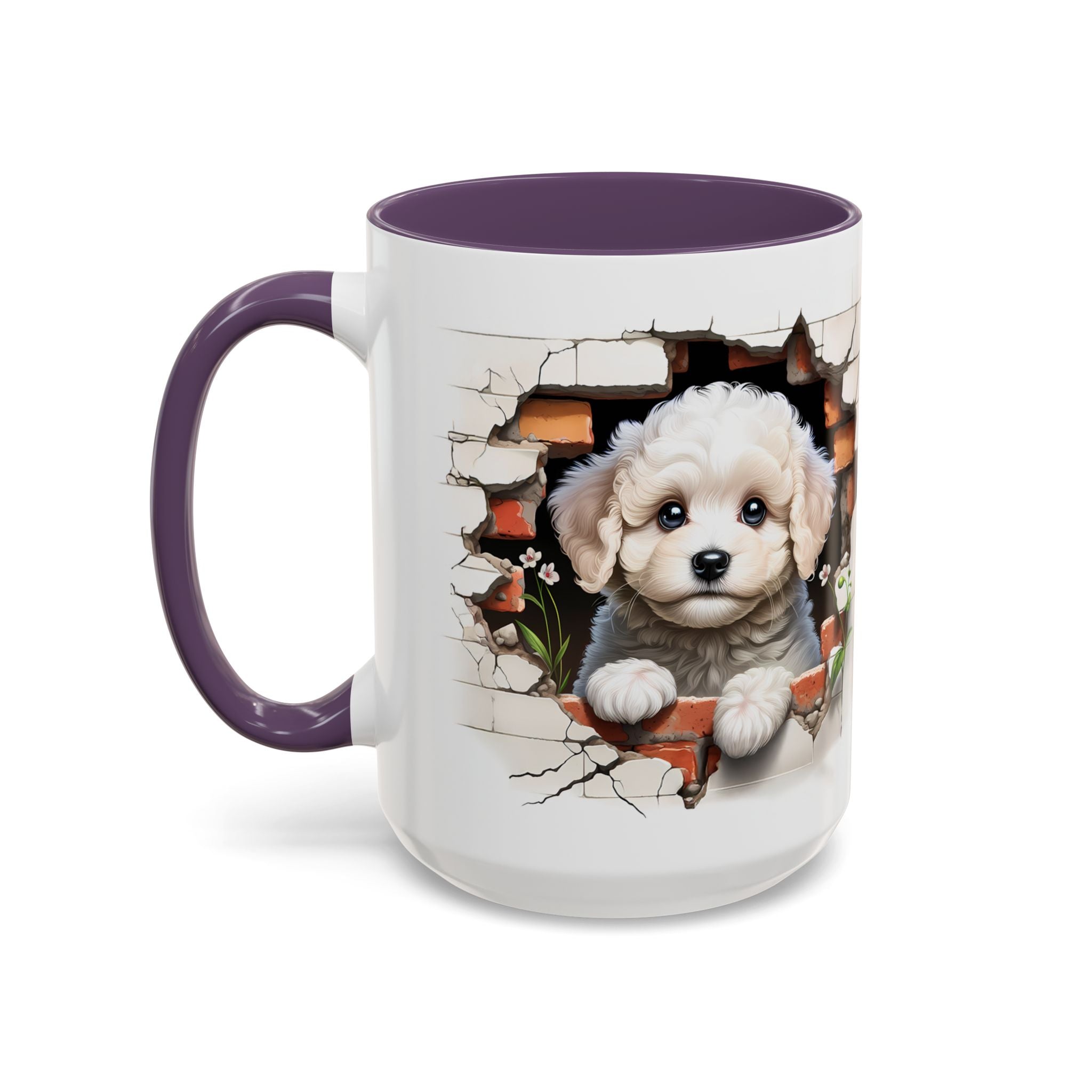 Cute Puppy Accent Coffee Mug - Adorable Dog Lover Gift, Pet-Themed Mug, Home Decor, Ideal for Gifts, Animal Enthusiast