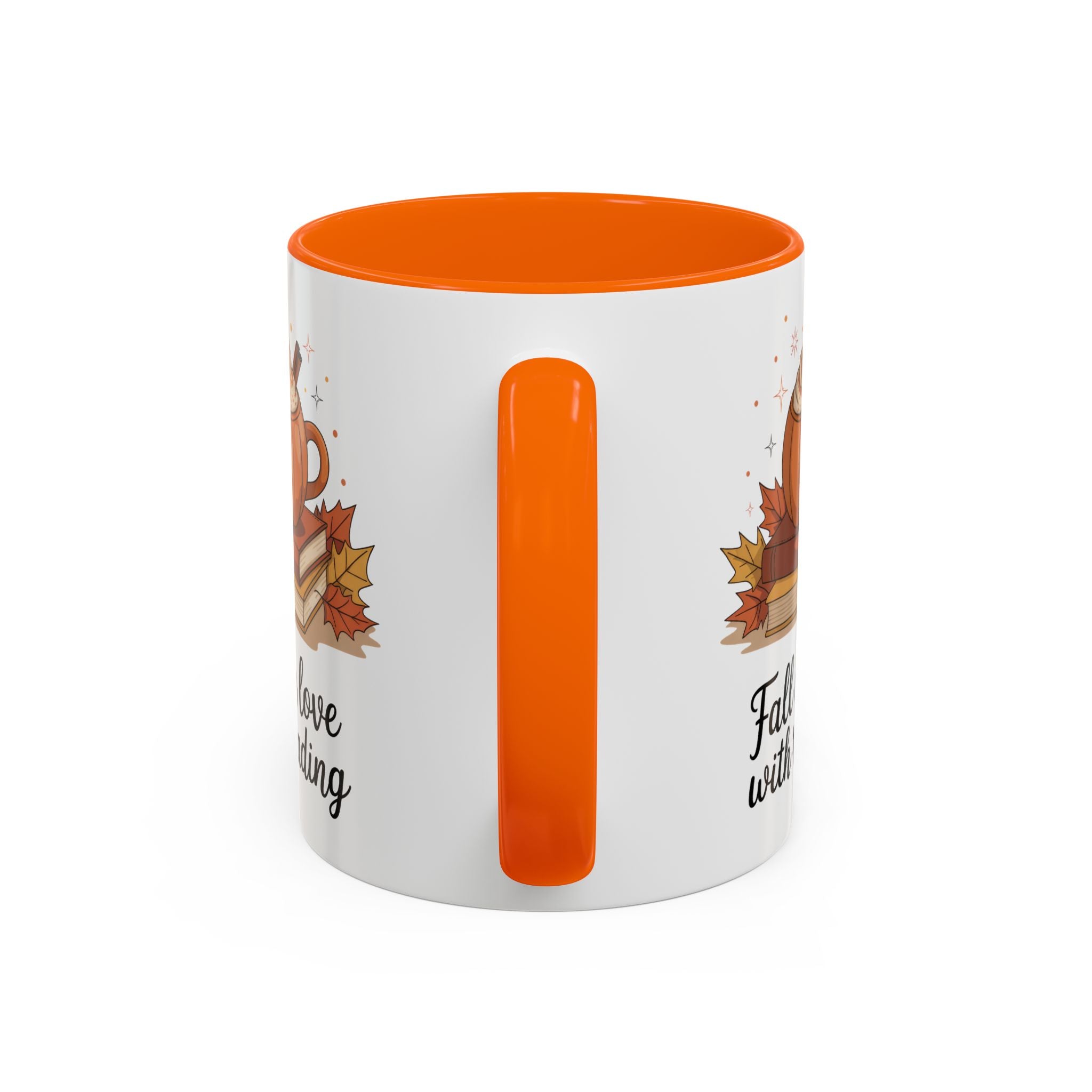 Fall-Themed Coffee Mug for Book Lovers