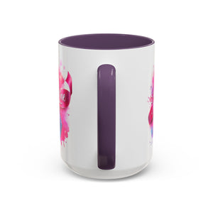 Inspirational Ribbon Coffee Mug - Faith, Hope, Love, Support, Gift for Cancer Awareness, Breast Cancer, Encouragement, Motivational