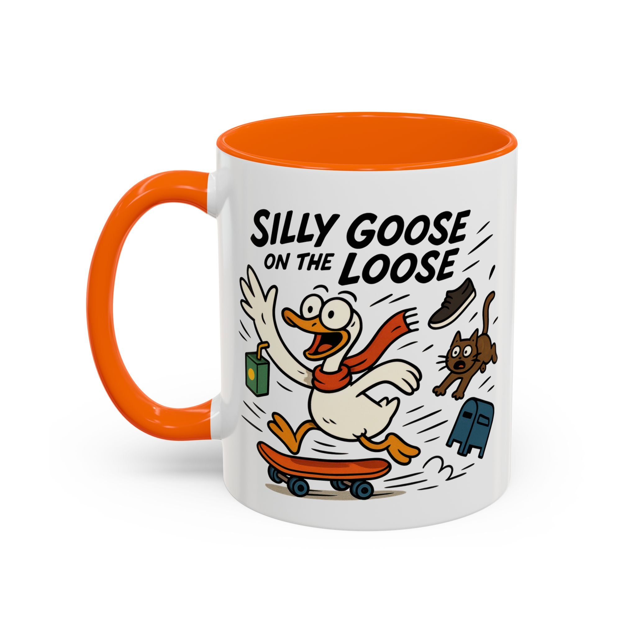 Silly Goose Coffee Mug - Fun Gift for Animal Lovers, Quirky Desk Decor, Inspirational Drinkware, Home & Office Tea Cups
