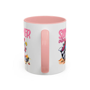 Summer Vibes Accent Coffee Mug - Fun & Colorful Design for Relaxing Moments