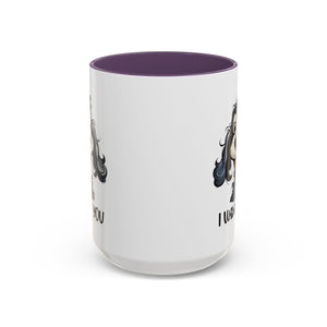 Dog Lover's Accent Coffee Mug - I Woof You, Pet Gift, Animal Lover Cup, Dog Mom Mug, Cute Dog Design, Fun Coffee Cup