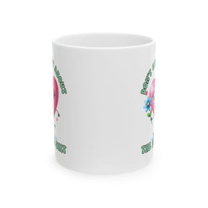Floral Ceramic Mug - Perfect Gift for Garden Lovers, Birthday, Mother's Day, Inspirational Tea Coffee Cup
