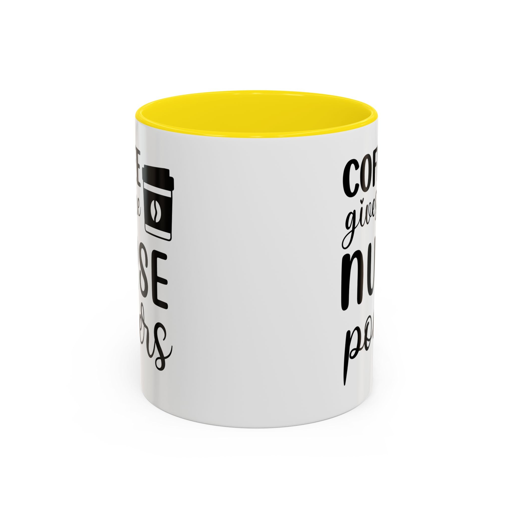 Nurse Coffee Mug, Funny Gift for Nurses, Coffee Lover's Mug, Black Accent Tea Cup, Motivational Nurse Gift